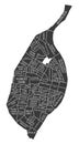 Saint Louis Missouri city map USA labelled black illustration Royalty Free Stock Photo