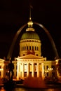 Saint Louis by night Royalty Free Stock Photo