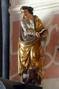 Saint Luke the Evangelist, altar of the Holy Spirit in the Church of Saint Catherine of Alexandria in Zagreb