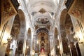 Saint Madeleine church in Seville arches and ceilings decoration