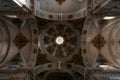 Saint Madeleine church in Seville dome and ceiling details