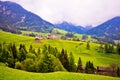 Saint Magdalena in Val Funes landscape view