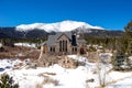 Saint Malo Church in Winter in Allenspark, Colorado Royalty Free Stock Photo