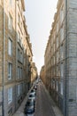 Historic Norman stone houses in the Saint-Malo Intra-Muros Neighboorhood