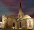 Saint-Malo at night. France