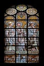 Saint Marcel, stained glass window in the Saint Augustine church in Paris