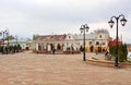 Saint Maria square forner Turkish square in Chernivtsi Royalty Free Stock Photo