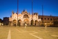 The Saint Mark Cathedral in the early morning. Venice, Italy Royalty Free Stock Photo