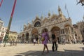 Saint Mark cathedral in Venice with people 2