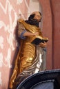 Saint Mark the Evangelist, statue on the altar of the Holy Spirit in the Church of Saint Catherine of Alexandria in Zagreb Royalty Free Stock Photo