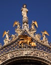 Saint Mark's Basilica Angels Statue Venice Royalty Free Stock Photo