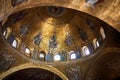 Saint Mark`s Basilica inside Venice Italy Royalty Free Stock Photo