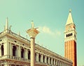 Saint Mark's bell tower (Campanile di San Marco) Royalty Free Stock Photo