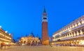 The Saint Mark`s square in Venice Royalty Free Stock Photo