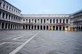 Empty Saint Mark`s Square, Venice, Italy