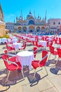 The Saint Mark`s square in Venice Royalty Free Stock Photo