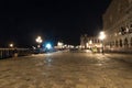 Saint Mark square by night, Venice, Italy, Europe Royalty Free Stock Photo