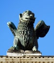 Saint Marks Winged Lion Venetian Symbol Column 12th Century Originally from Constantinople Venice Italy Royalty Free Stock Photo