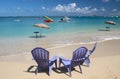 Saint Martin, Caribbean sea Royalty Free Stock Photo