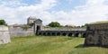 Saint-Martin-de-Re, ile de Re France porte des Campani ditch and fortifications of entrance in Old Town