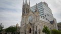 Saint Mary Cathedral in the city of Austin - AUSTIN, UNITED STATES - OCTOBER 31, 2022