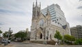 Saint Mary Cathedral in the city of Austin - AUSTIN, UNITED STATES - OCTOBER 31, 2022