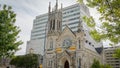 Saint Mary Cathedral in the city of Austin - AUSTIN, UNITED STATES - OCTOBER 31, 2022