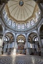 Saint Mary of Health church, dome interior with people in Venice, Italy Royalty Free Stock Photo