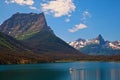 Saint Mary Lake in Glacier National Park, Montana Royalty Free Stock Photo