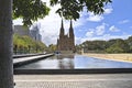 Saint Mary`s Cathedral in Sydney during a sunny day Royalty Free Stock Photo