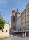 Saint Mary`s Church on Main Market Square in Old Town, Krakow, P Royalty Free Stock Photo