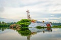 Saint Mary Statue Island Royalty Free Stock Photo