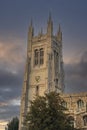 Saint Mary's Church tower St Neots Cambridgeshire. Royalty Free Stock Photo