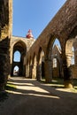 Lighthouse behind the ruins of the abbey