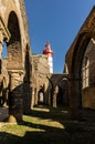 Lighthouse behind the ruins of the abbey