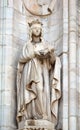 Saint Matilda of Ringelheim, statue on the Milan Cathedral