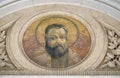 Saint Matthias the Apostle mosaic in the basilica of Saint Paul Outside the Walls, Rome Royalty Free Stock Photo