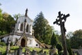 Saint Maximilian Chapel on cemetery in Saint John under the Cliff, Svaty Jan pod Skalou, Czech Republic