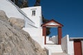 Saint Mercurius monastery in Nimburio, Symi island, Greece. Royalty Free Stock Photo