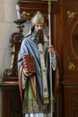 Saint Methodius, statue on the altar of St. Joseph in the Franciscan church of St. Francis of Assisi in Zagreb