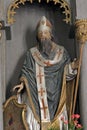 Saint Methodius, a statue on the main altar in the church of Saint Margaret in Gornji Dubovec, Croatia
