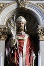 Saint Methodius, statue on the main altar in the church of the Saint Maximilian in Posavski Bregi, Croatia