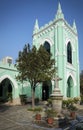 St. Michael portuguese colonial style church in macau city china Royalty Free Stock Photo