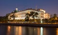 Saint Michael`s Castle Mikhailovsky Castle or Engineers` Castle at night, Saint Petersburg, Russia Royalty Free Stock Photo