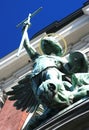 Saint Michael's statue (Hamburg, Germany) Royalty Free Stock Photo