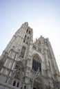 Saint Michael and St Gudula Cathedral in Brussels Royalty Free Stock Photo