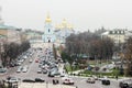 Saint Michaels Cathedral and Volodymyrskyi passage in Kyiv