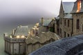 Saint-Michel surrounded by water at high tide