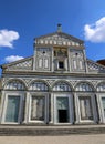 Saint Minias on the Mountain is a basilica in Florence In italia Royalty Free Stock Photo