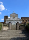 Saint Minias on the Mountain is a basilica in Florence standing Royalty Free Stock Photo